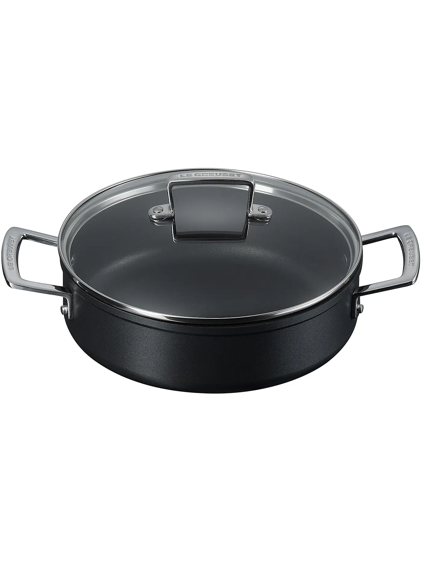 LE CREUSET | Alu-Schmorpfanne Antihaft Schwarz 24cm | 